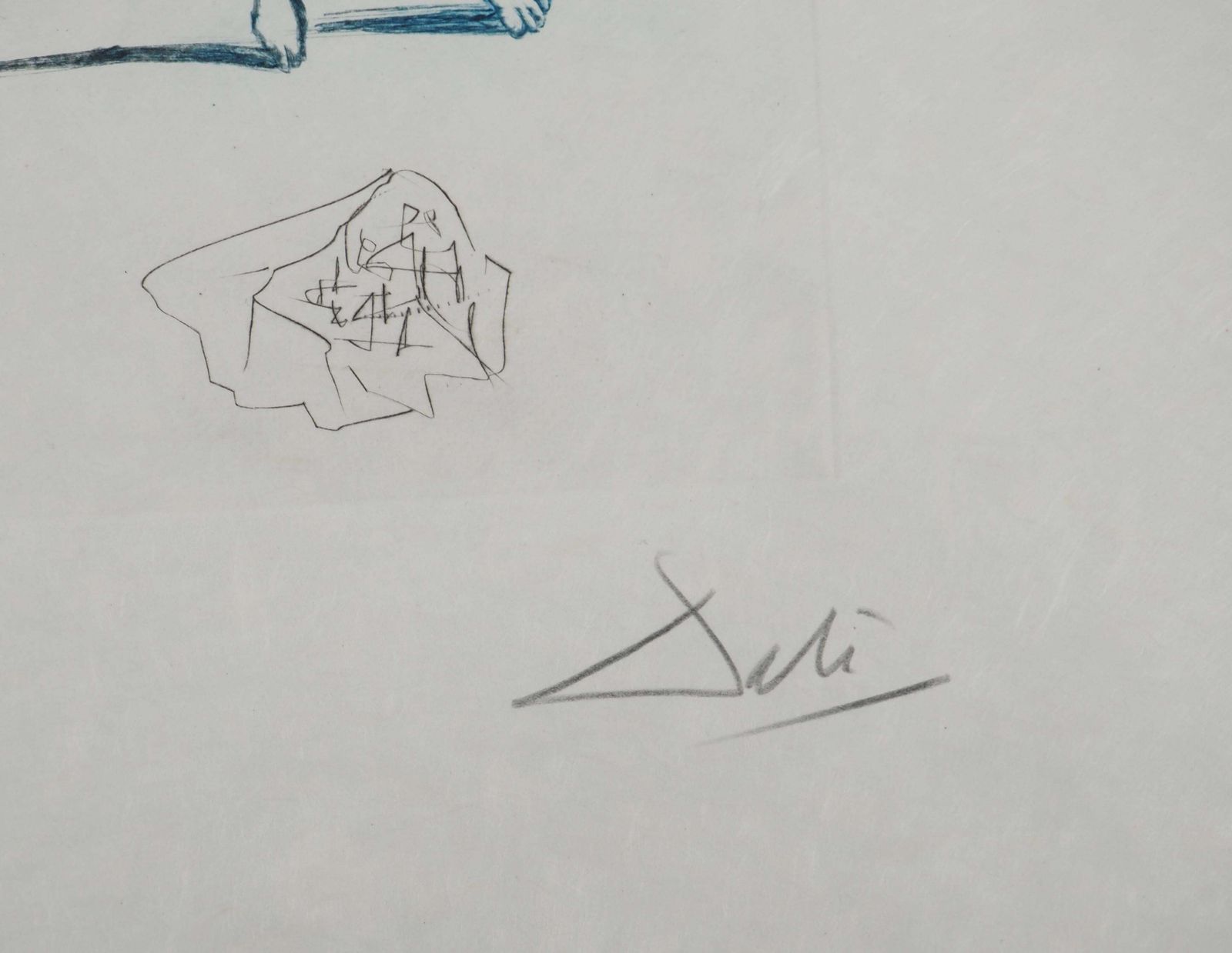 Salvador Dalí­The Lovers Condemned   Original Etching Handsigned (Field #70 10 J)1970 photo furniture