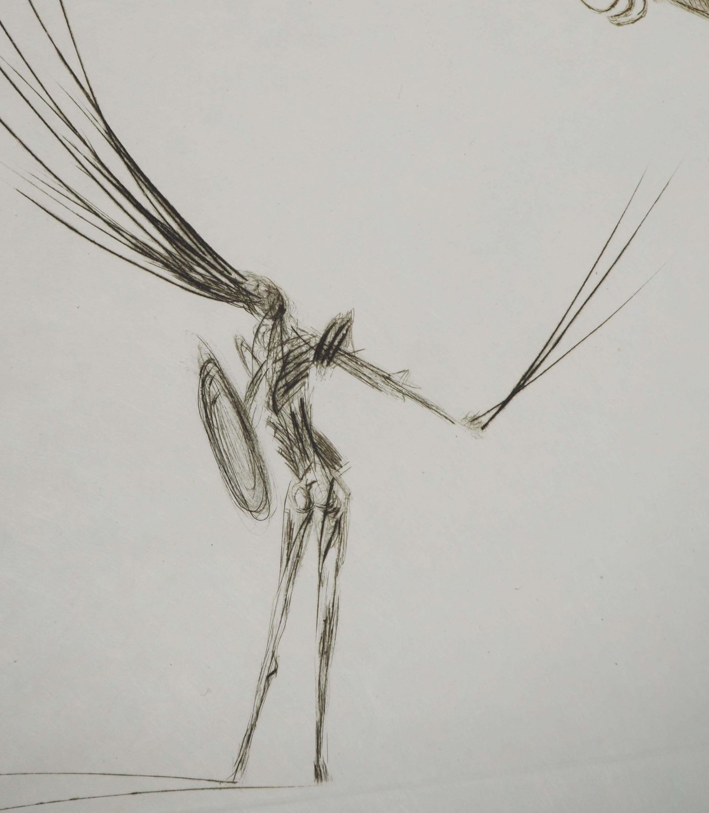 Salvador Dalí­Tristan And The Dragon   Original Etching Handsigned (Field #70 10 E)1970 photo 1029.0