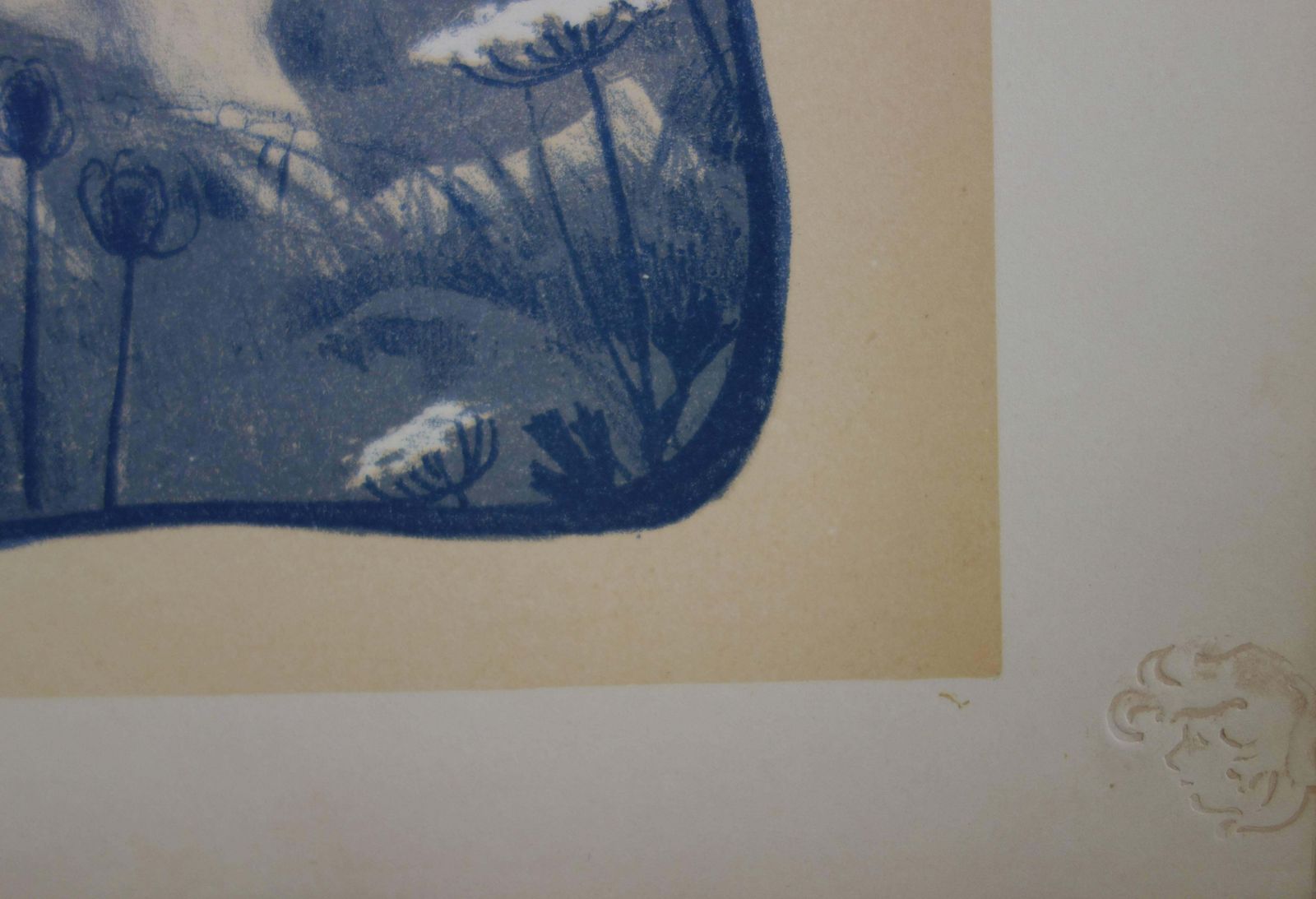 Henri Bellery Desfontainesenigma (Apparition In A Blue Dream)   Original Lithograph   18971897 photo for sale