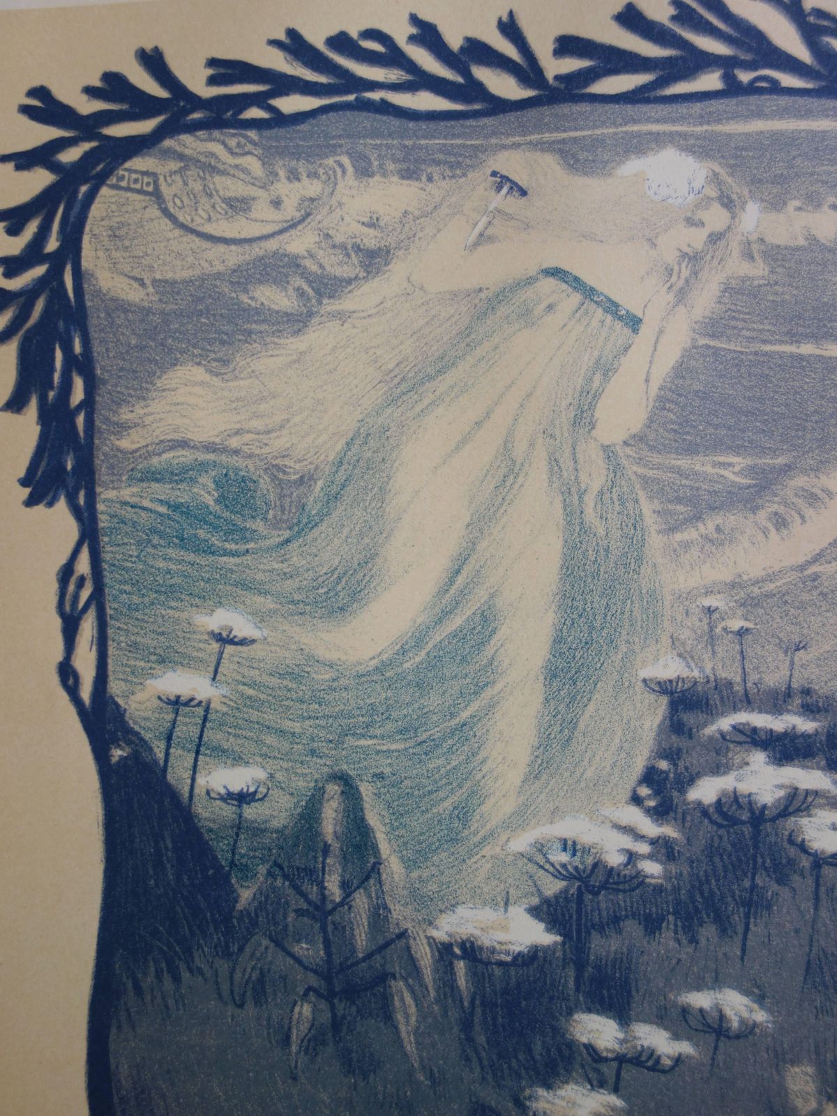Henri Bellery Desfontainesenigma (Apparition In A Blue Dream)   Original Lithograph   18971897 photo Art