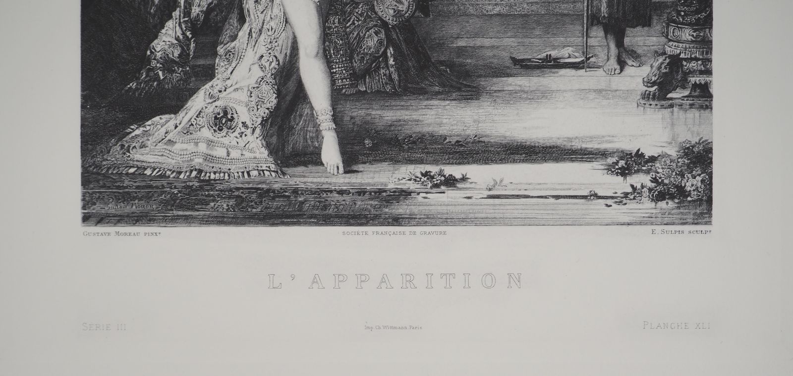 Salome And The Head Of John The Baptist   Etching From Louvre Museum photo buy