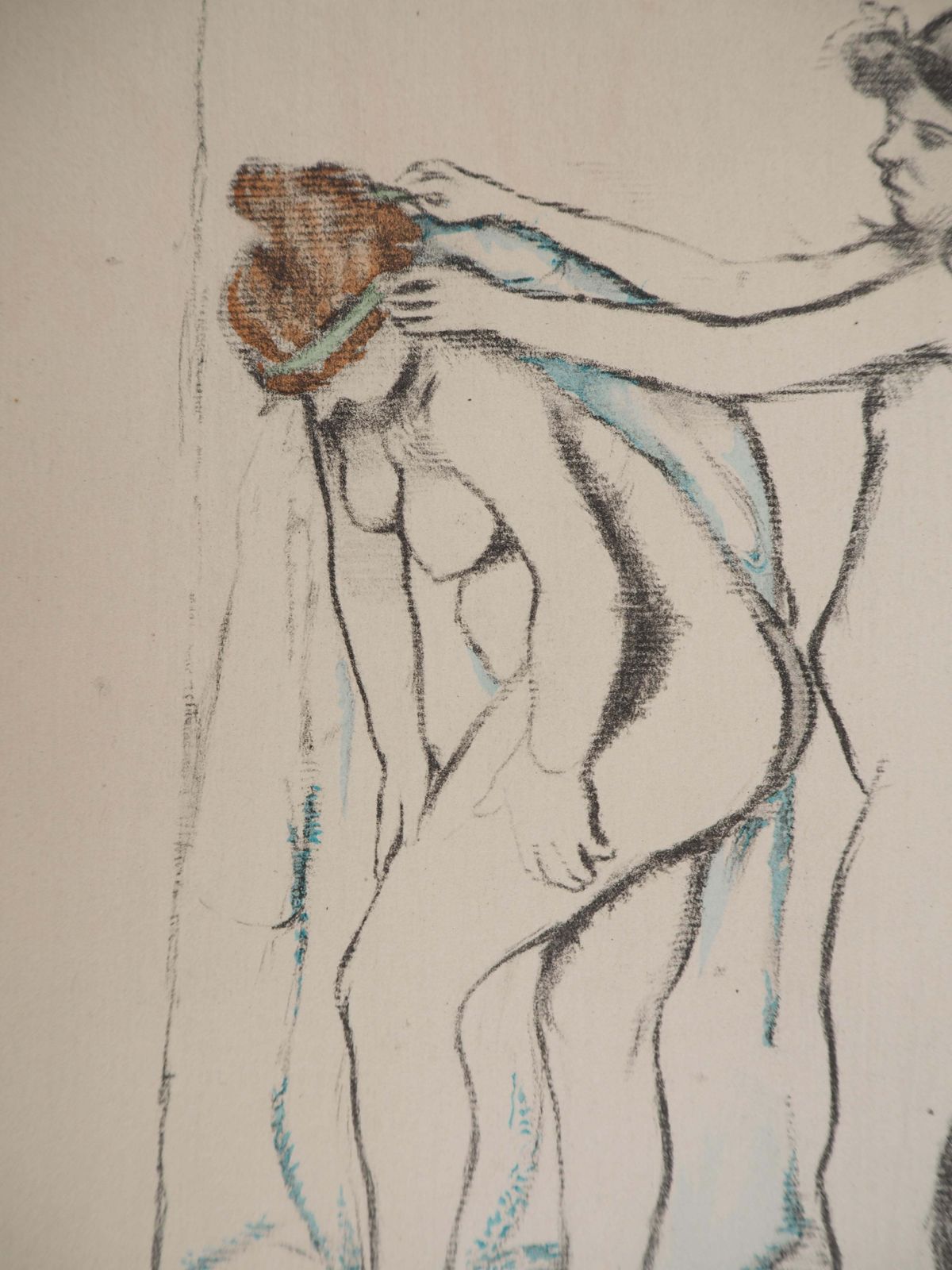 The Bath : Two Women Wiping   Lithograph (Petrides 1947)1947 photo 335.0