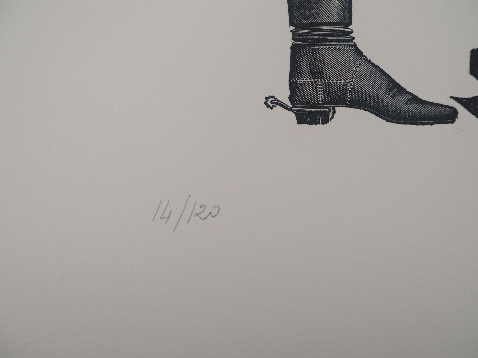 Max Ernstshoe Artist And Statue Of Liberty   Original Lithograph   Limited / 120 Copies1974 photo vintage