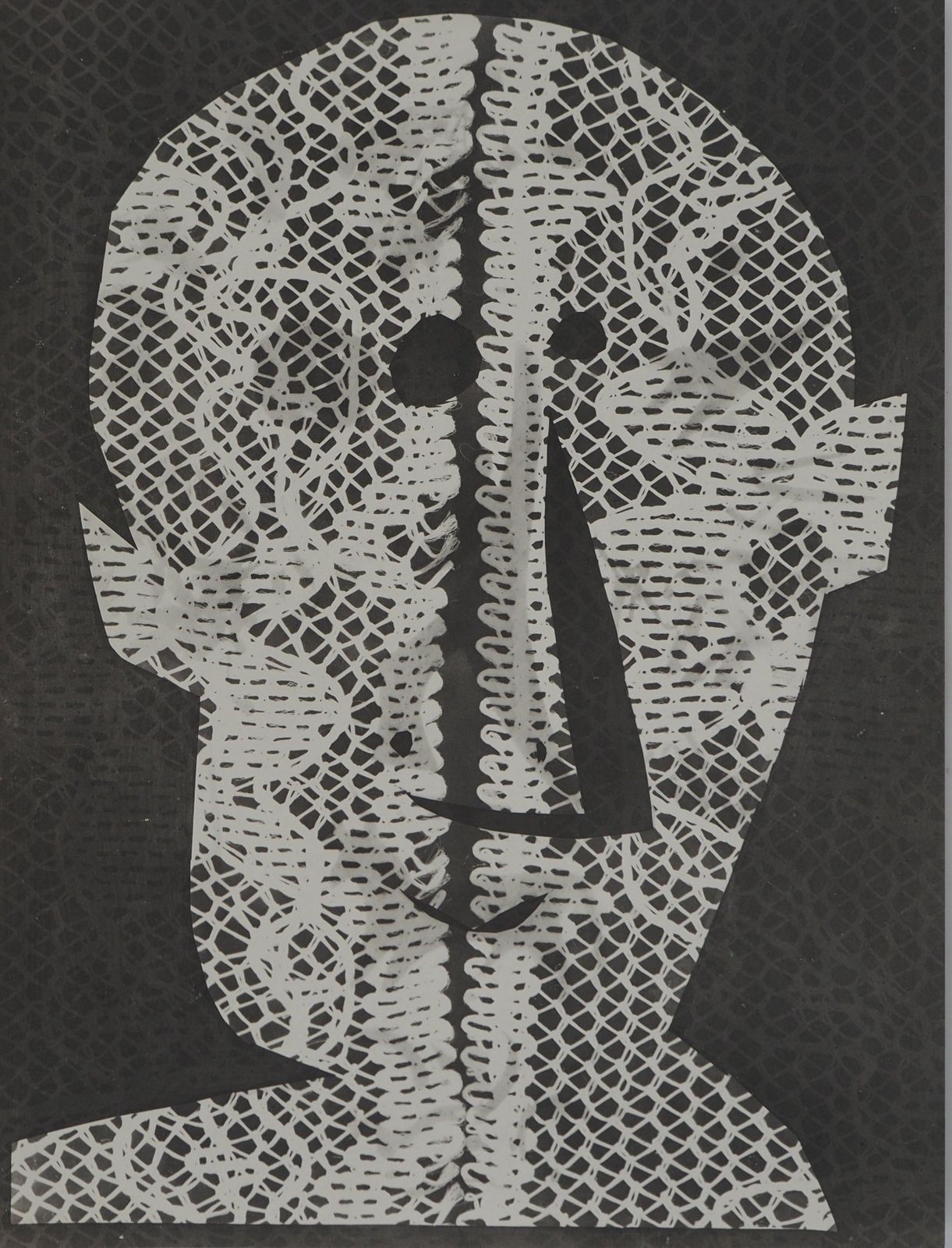 Pablo Picassodiurnes:  Man And A Piece Of Lace   Original Collotype And Stencil (Cramer #115)1962