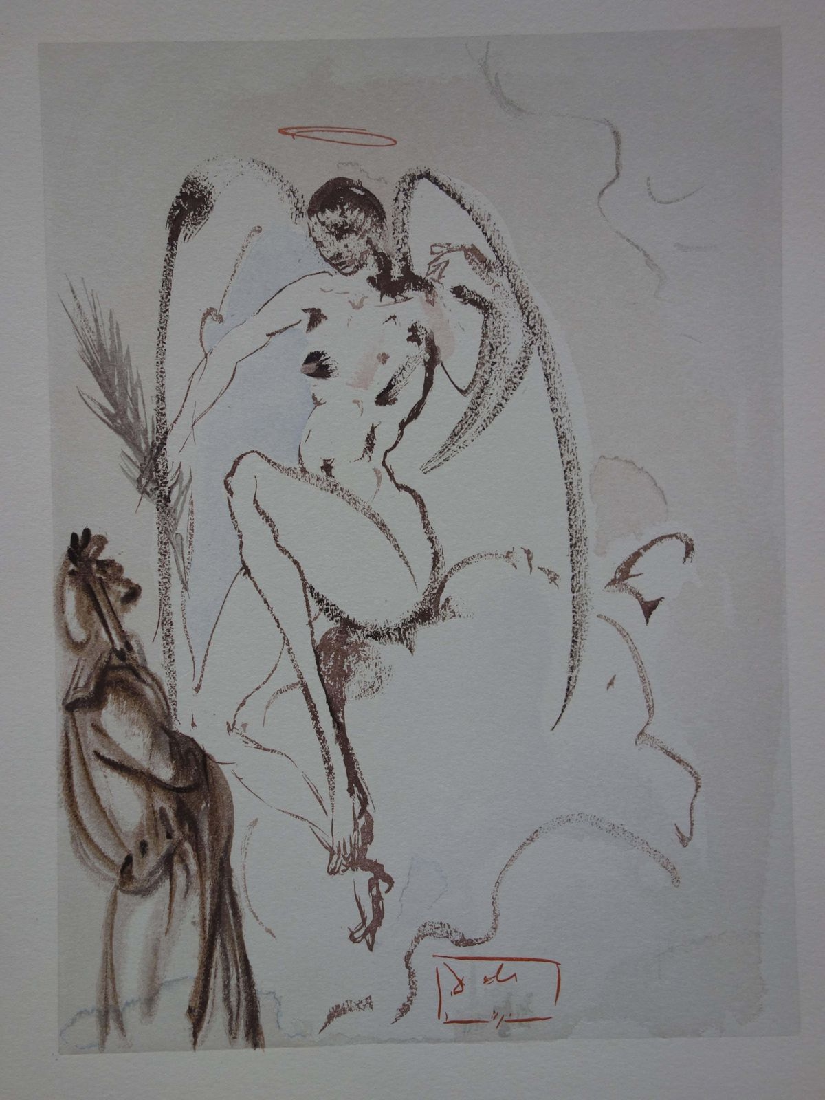 Salvador Dalí­Heaven 28   The Archangel Gabriel   Woodcut   1963 (Field P. 189)1963 photo for sale