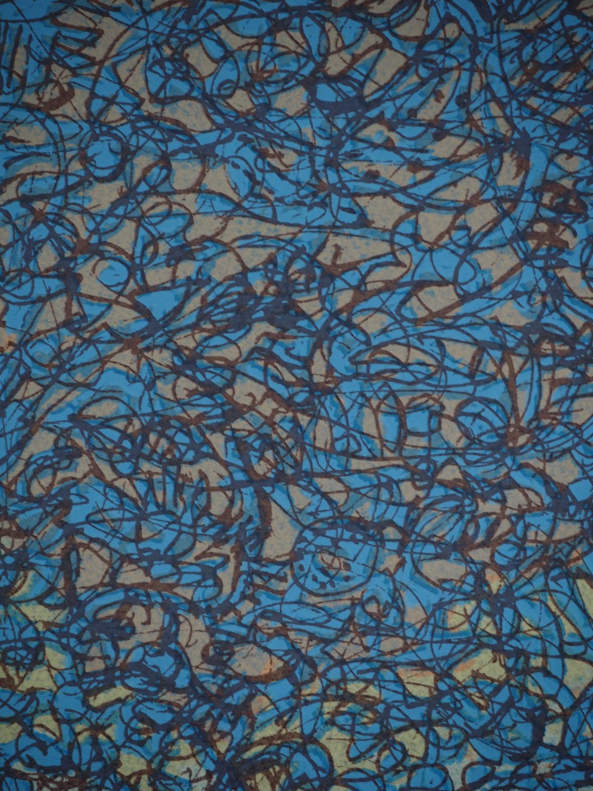 Mark Tobeymark Tobey : Blue Composition, Original Signed Screenprint photo 592.0