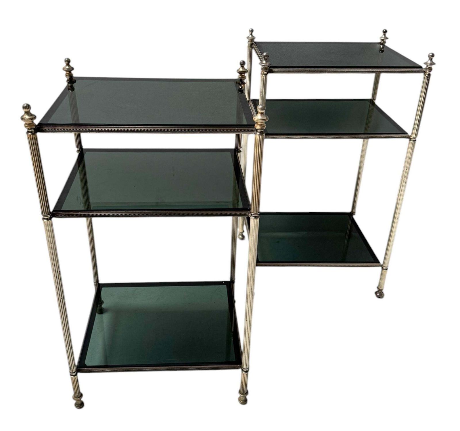 Hollywood Regency Pair Of Side Tables By Maison Jansen, 1940s photo Furniture
