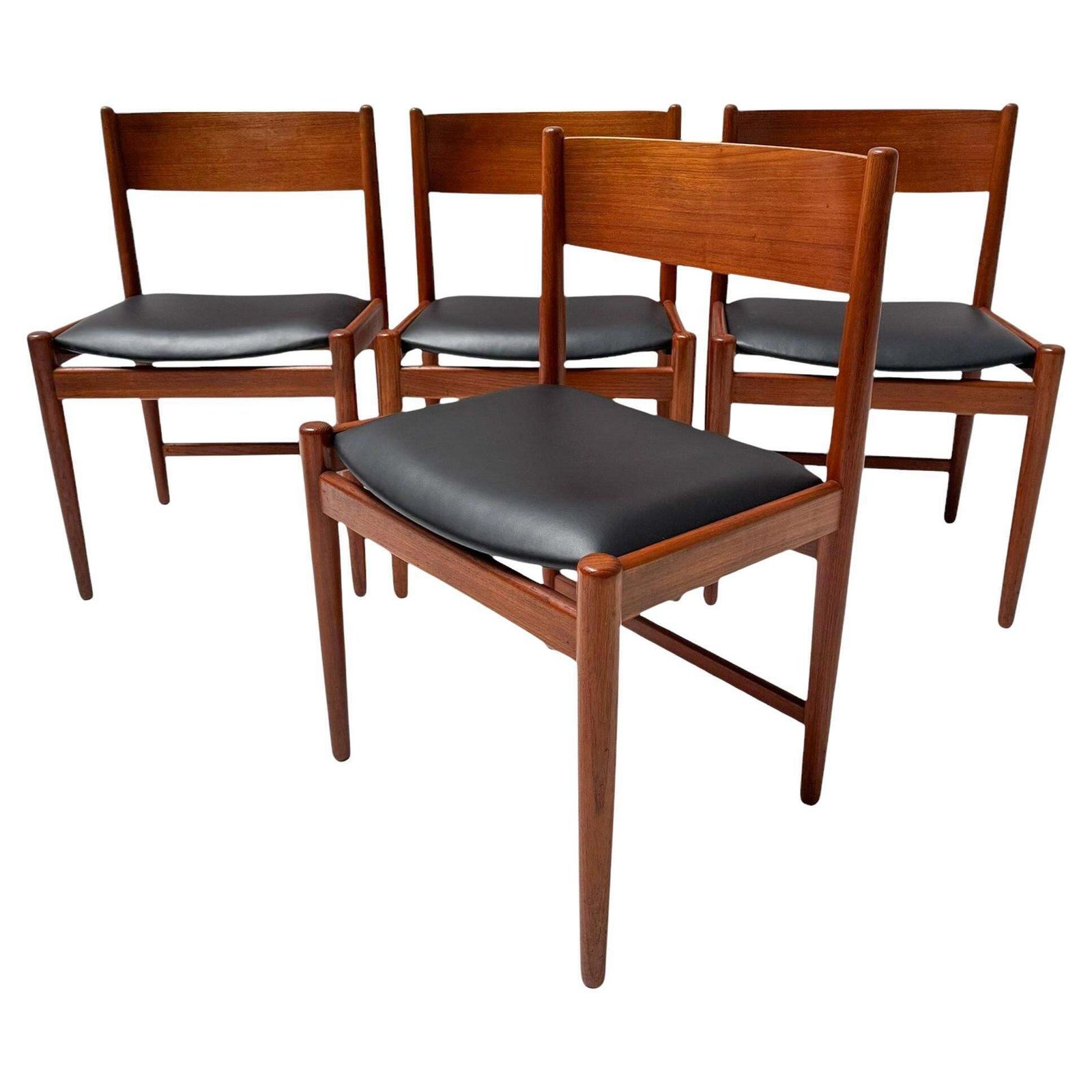 Four Mid Century Modern Dining Room Chairs By Kurt østervig For Sibast, 1960s