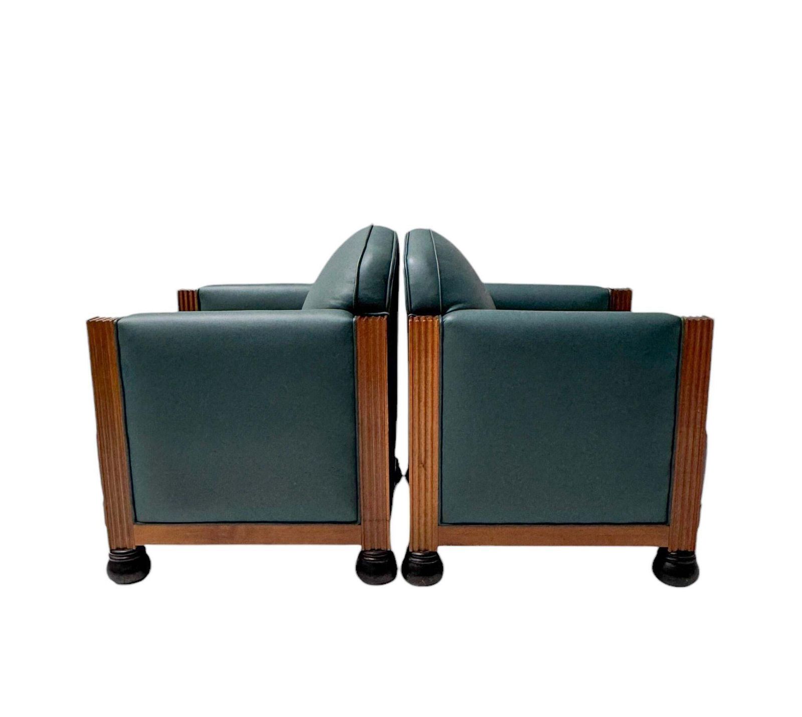 Two Art Deco Amsterdamse School Lounge Chairs By Fa. Drilling Amsterdam, 1920s photo 6433.0