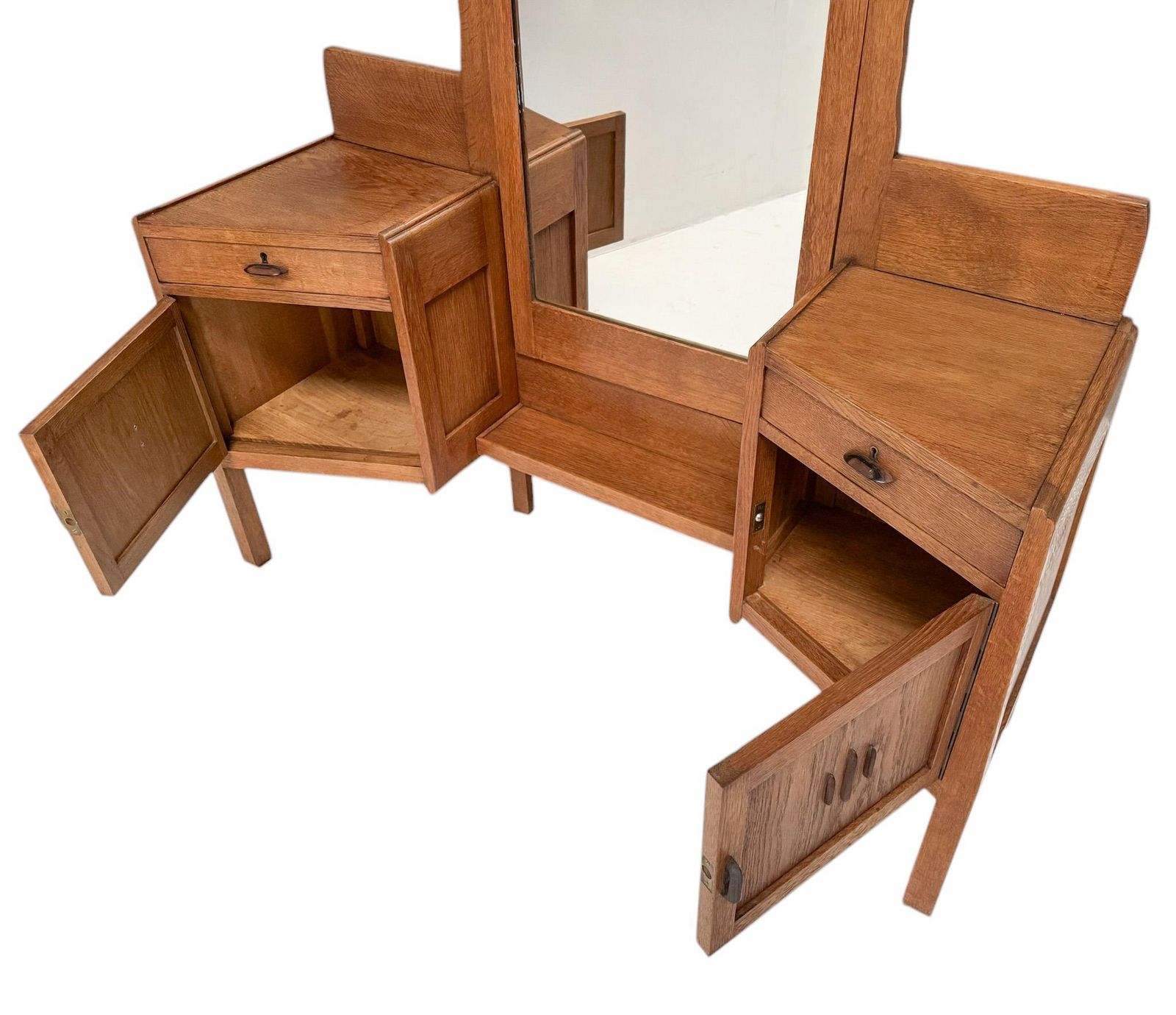 Art Deco Amsterdamse School Dressing Table Or Vanity By J.J. Zijfers, 1920s photo vintage