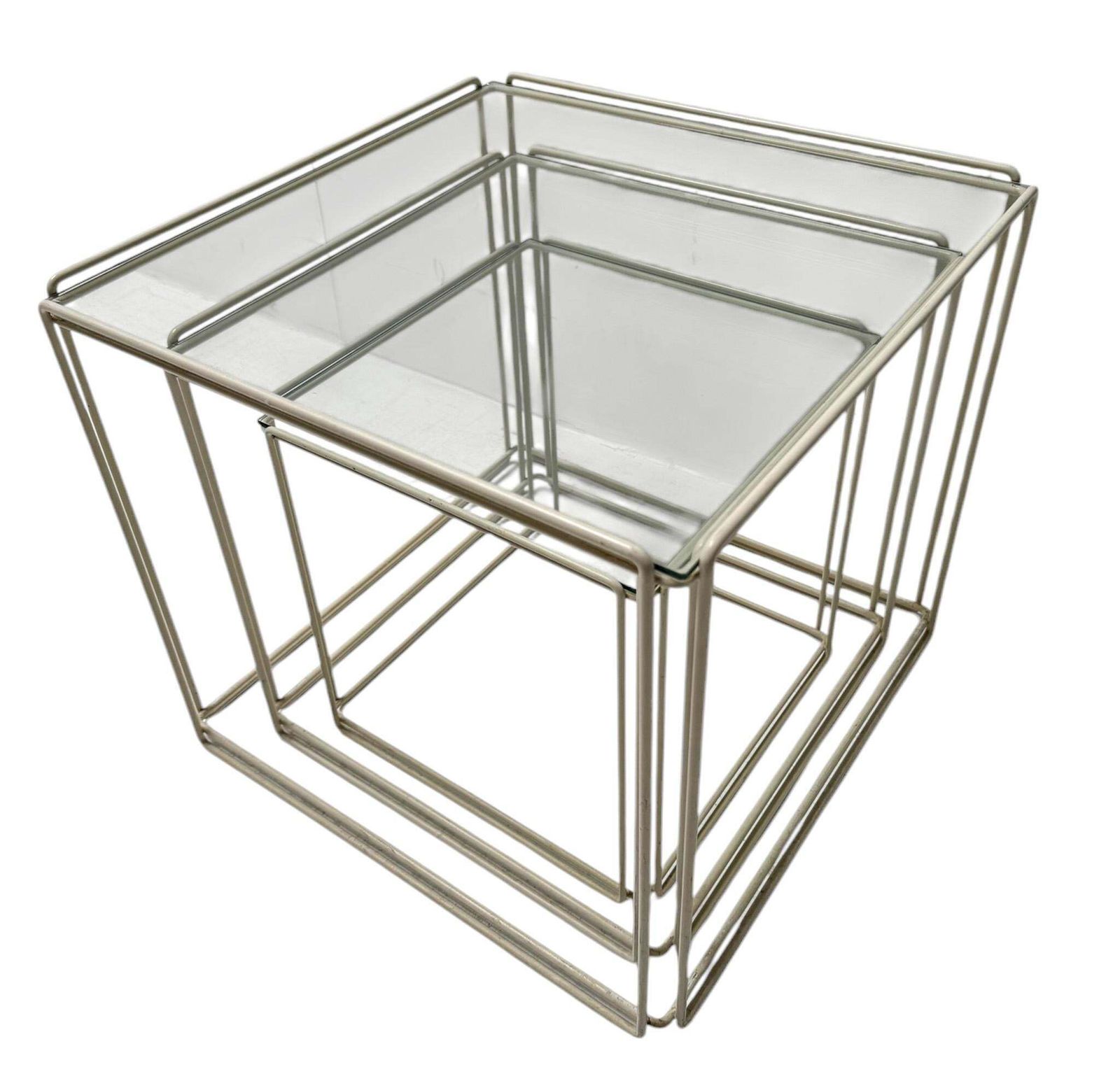 Mid Century Modern Isocele Nesting Tables By Max Sauze For Groupe S.A, 1970s photo for sale
