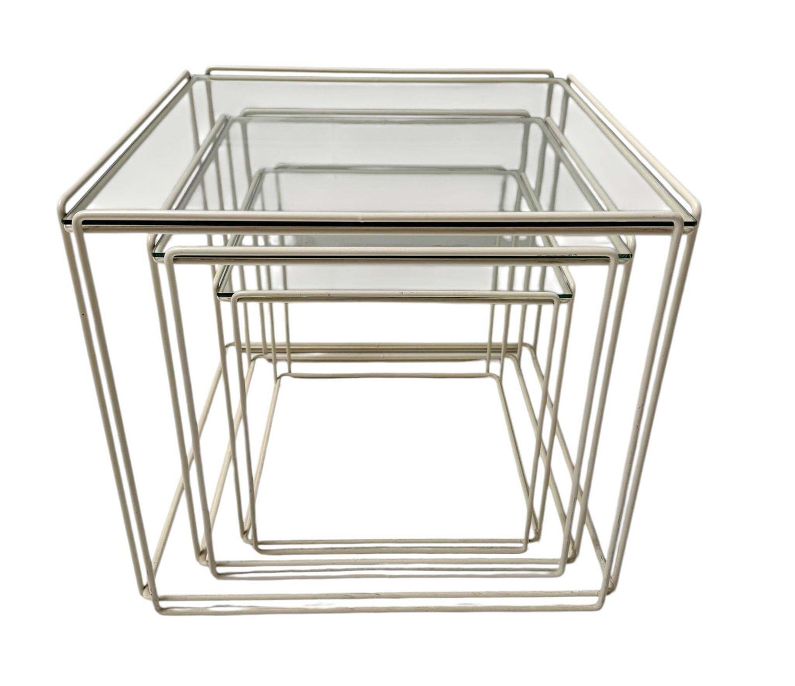 Mid Century Modern Isocele Nesting Tables By Max Sauze For Groupe S.A, 1970s photo 901.0
