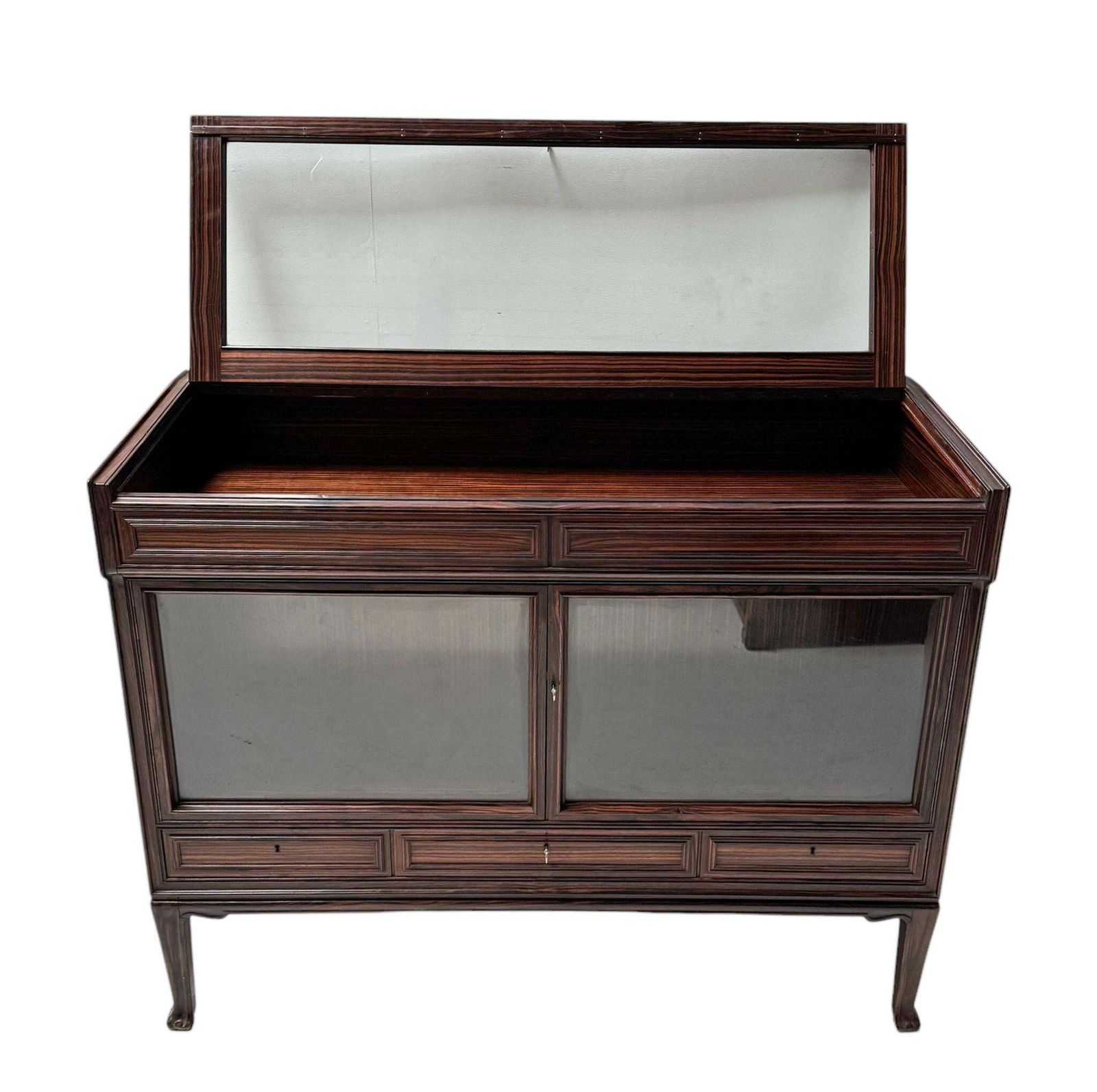 Art Deco Amsterdamse School Vitrine Or Display Cabinet By Napoleon Le Grand photo buy