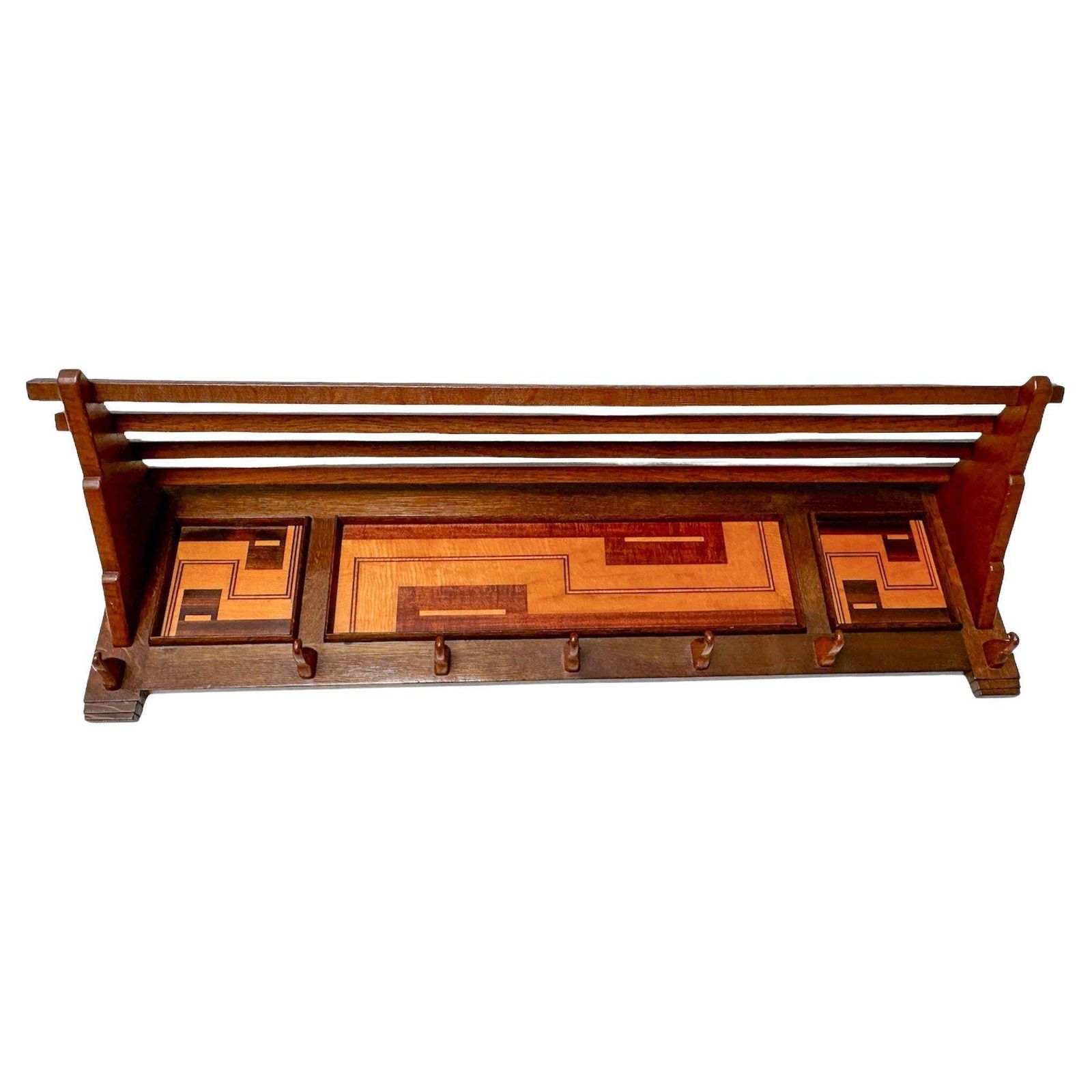 Art Deco Amsterdamse School Coat Rack By L.O.V. Oosterbeek, 1920s