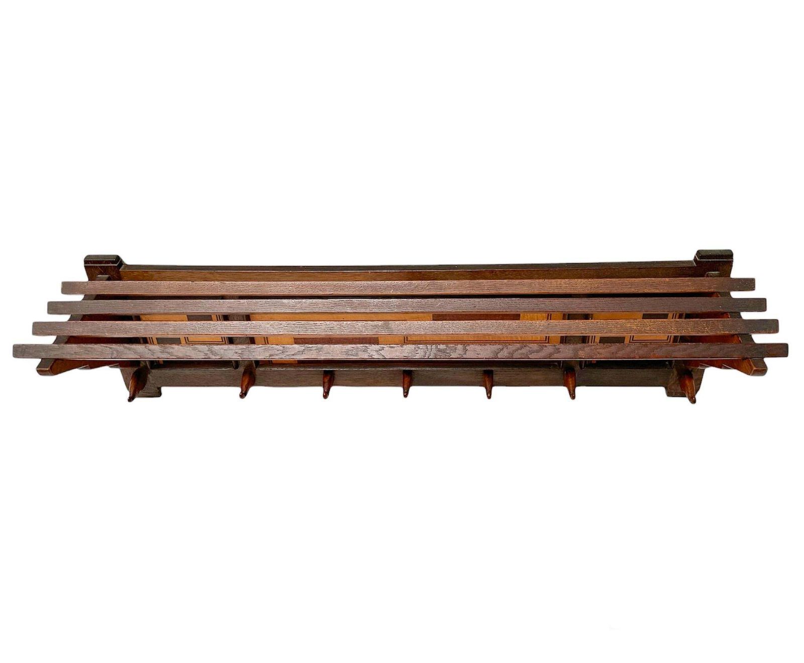 Art Deco Amsterdamse School Coat Rack By L.O.V. Oosterbeek, 1920s photo for sale