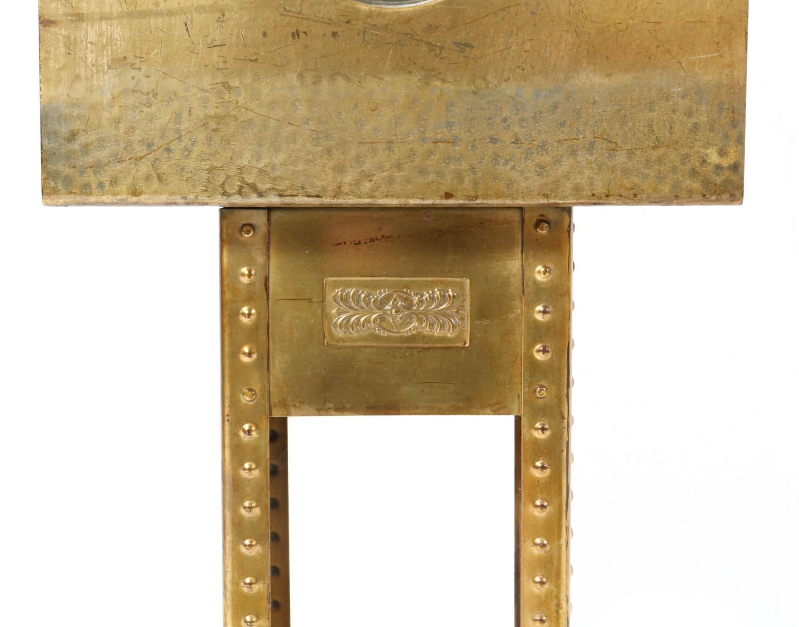 photo furniture Patinated Brass Vienna Secession Magazine Rack