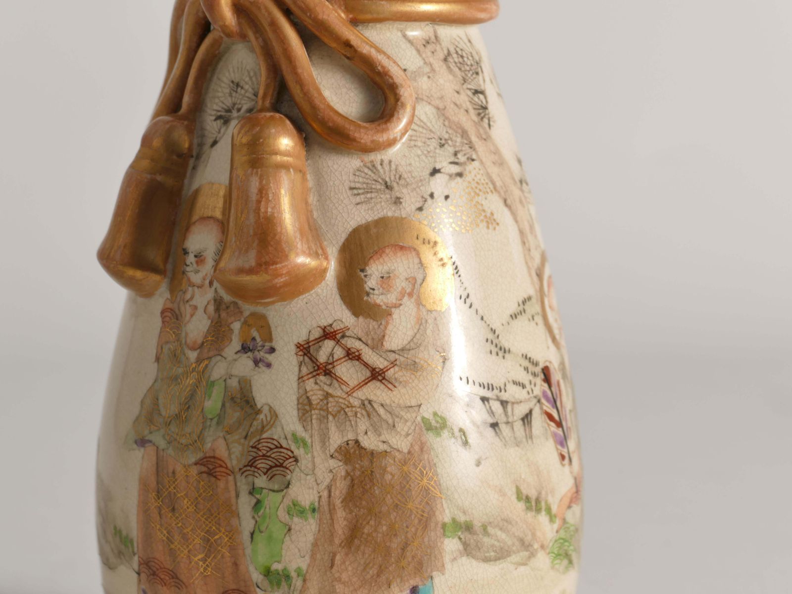 photo furniture Meiji Period Kyoto Satsuma Vase Table Lamp, Japan, Circa 1880