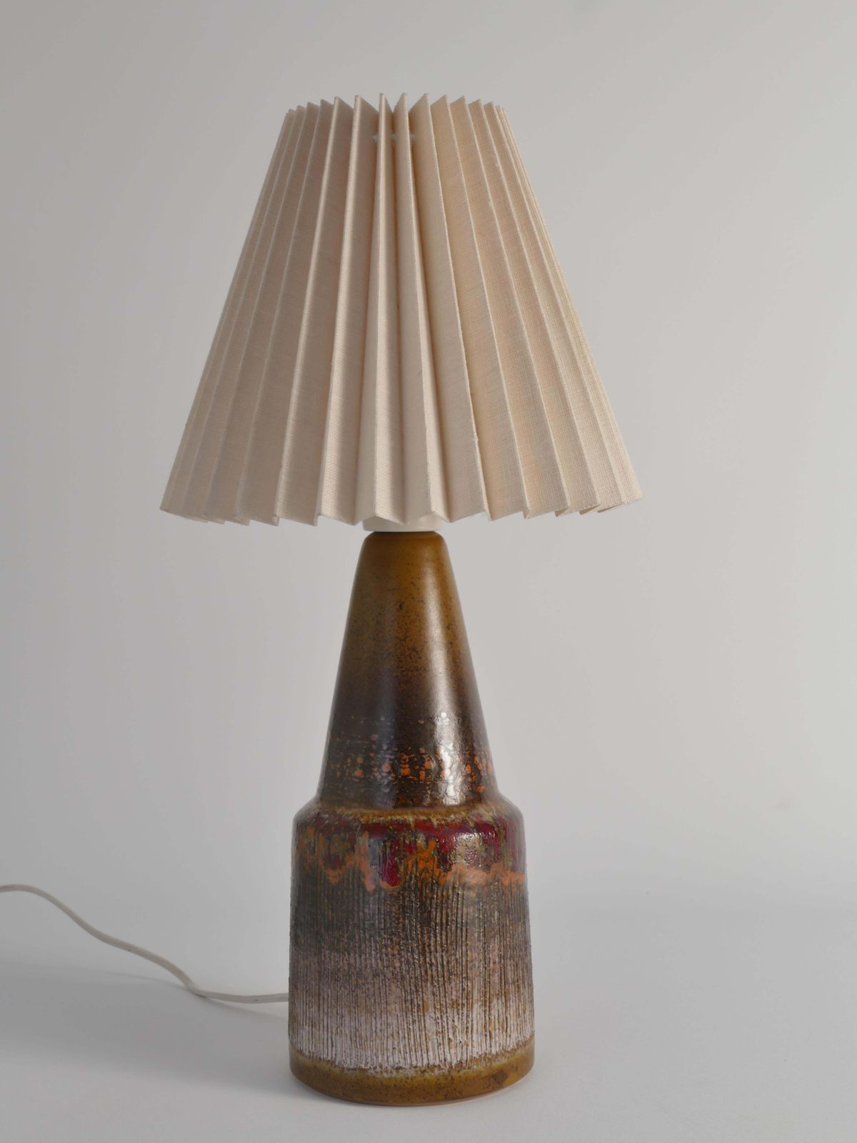 photo vinterior Unique Scandinavian Modern Brutalist Ceramic Table Lamp By Tilgmans, Sweden