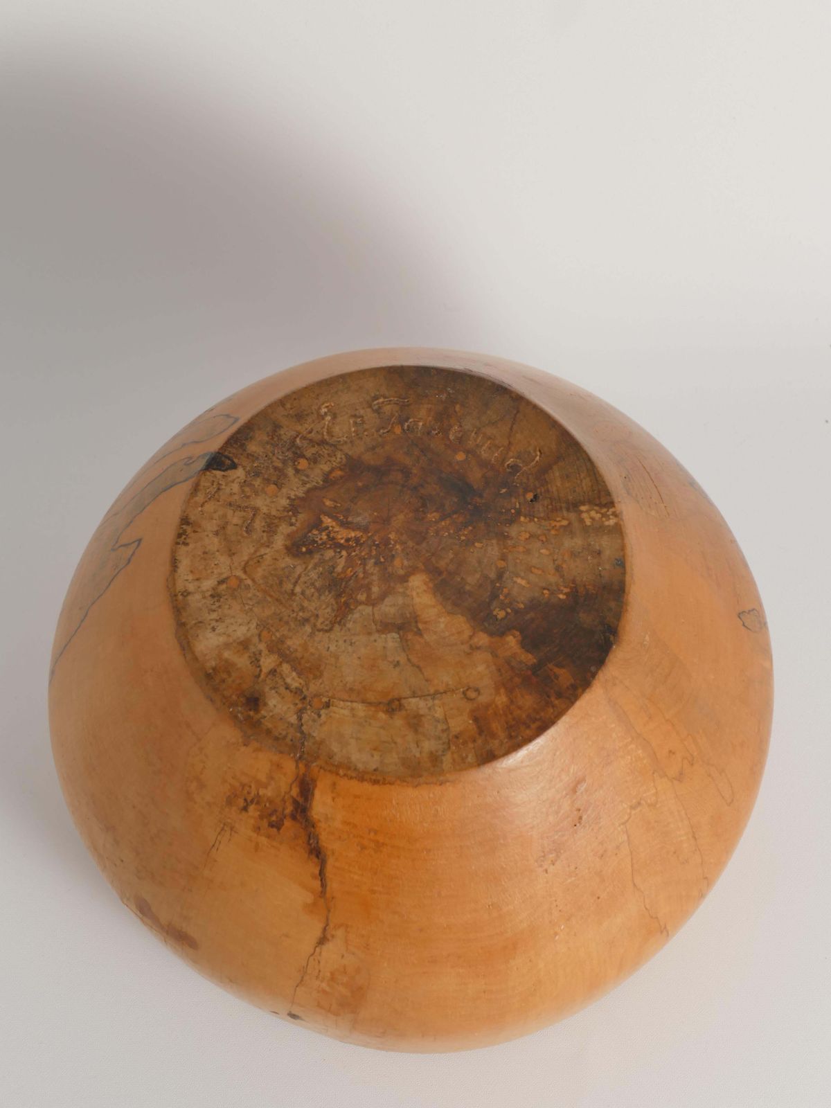 photo for sale Mid Century Modern Hand Carved Wood Bowl, James Eriksson, Tasserud Sweden 1970s