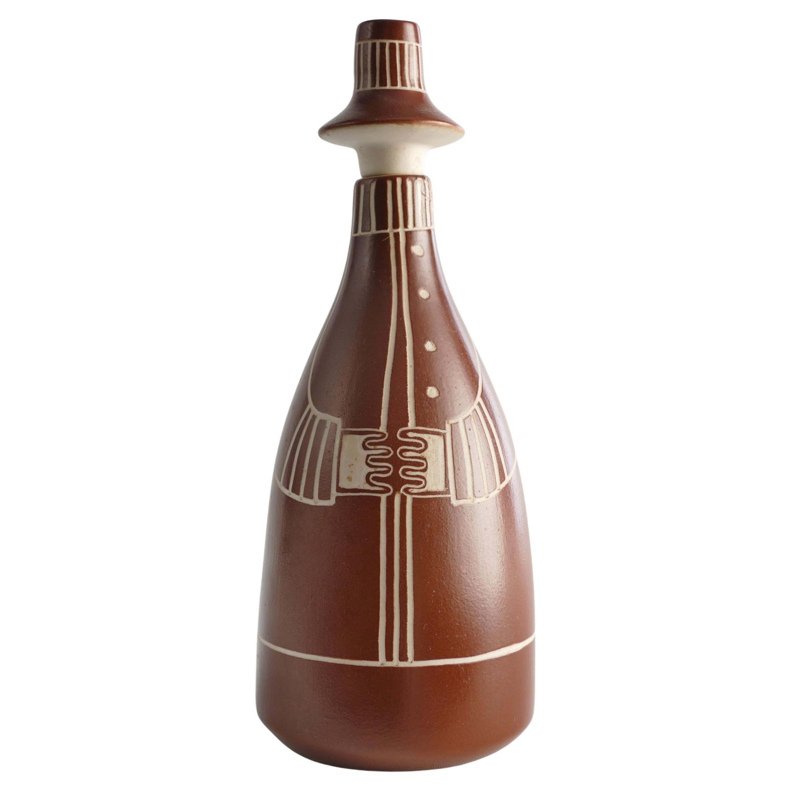 Scandinavian Modern "Tarina" Decanter By Arabia, Finland 1950s