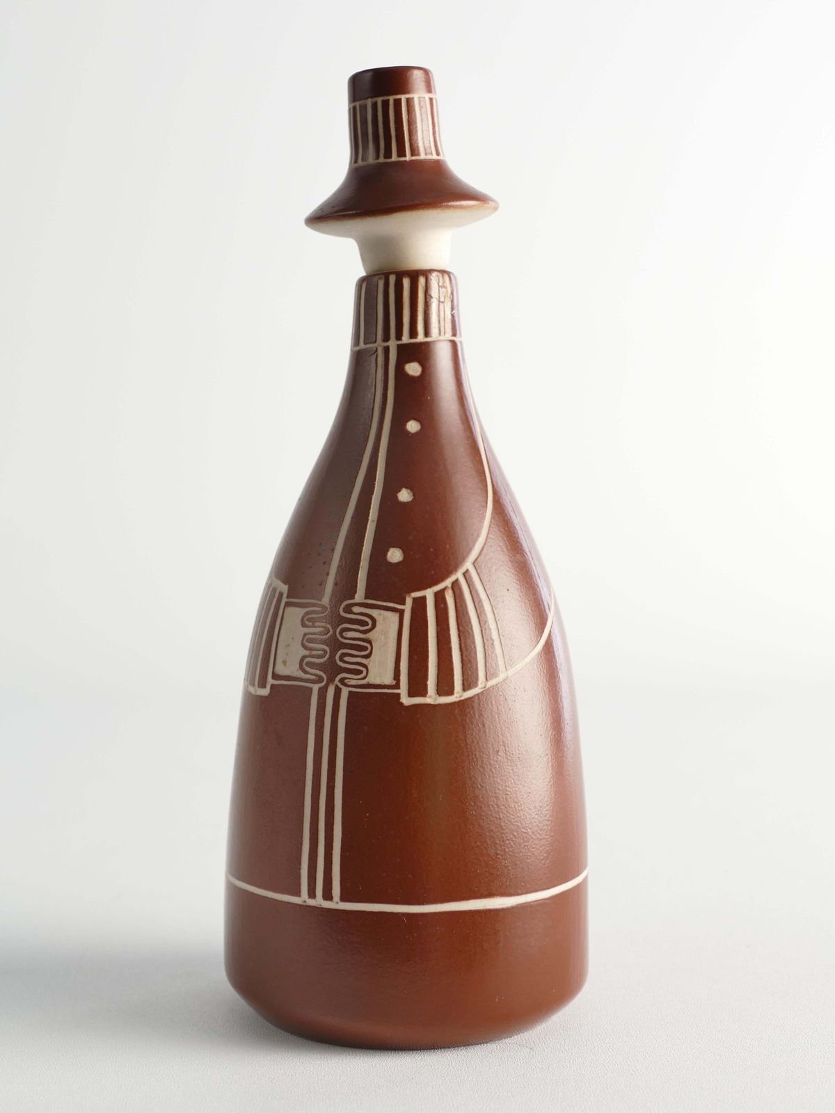 photo furniture Scandinavian Modern "Tarina" Decanter By Arabia, Finland 1950s
