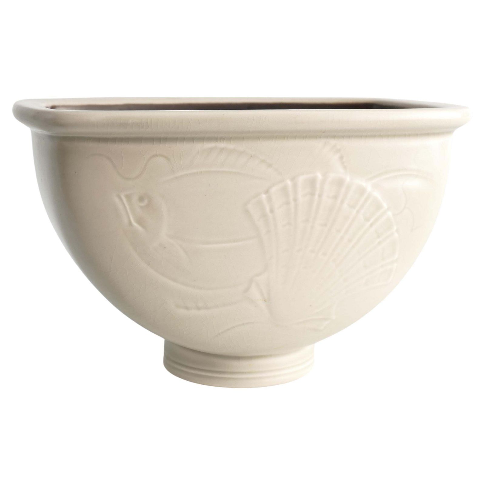 Art Deco Vase With Sea Motif By Nils Thorsson, Aluminia/Royal Copenhagen, 1930s