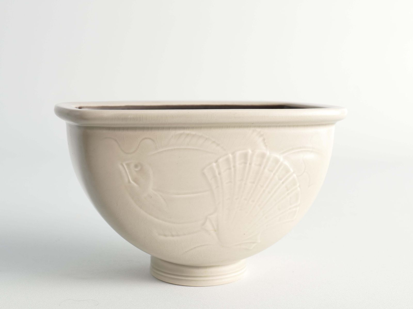281.0 Art Deco Vase With Sea Motif By Nils Thorsson, Aluminia/Royal Copenhagen, 1930s photo