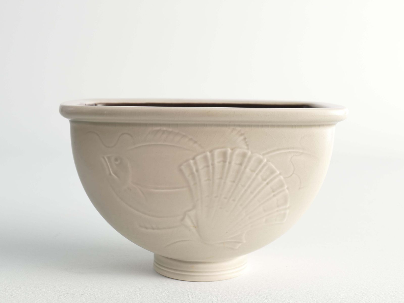 photo buy Art Deco Vase With Sea Motif By Nils Thorsson, Aluminia/Royal Copenhagen, 1930s
