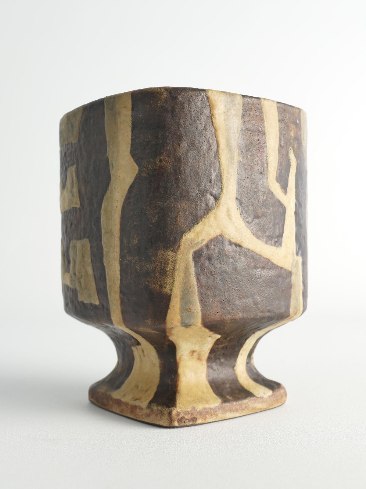 Midcentury Modern Fat Lava Ceramic Vase By Fridegart Glatzle, Karlsruhe, 1960s photo for sale