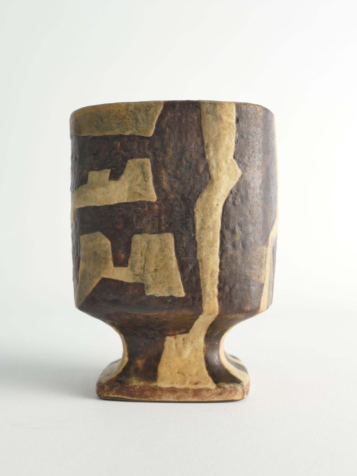 Midcentury Modern Fat Lava Ceramic Vase By Fridegart Glatzle, Karlsruhe, 1960s photo vinterior
