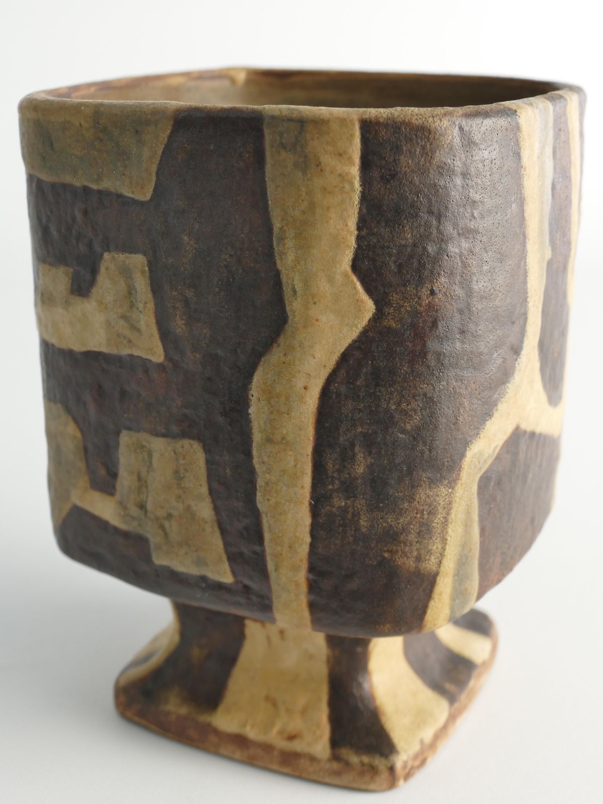 photo vinterior Midcentury Modern Fat Lava Ceramic Vase By Fridegart Glatzle, Karlsruhe, 1960s