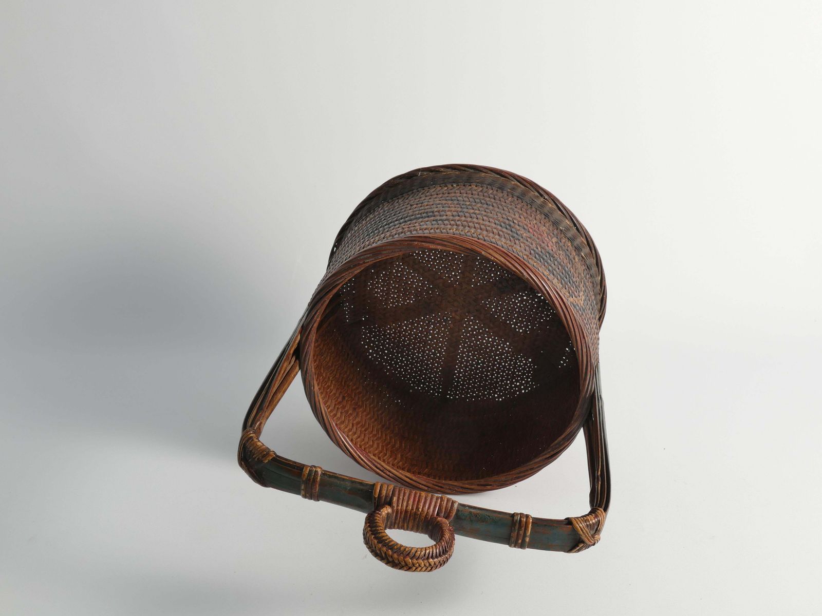 photo for sale Early 20th Century Chinese Betrothal Or Wedding Basket With Peony And Bird Motif