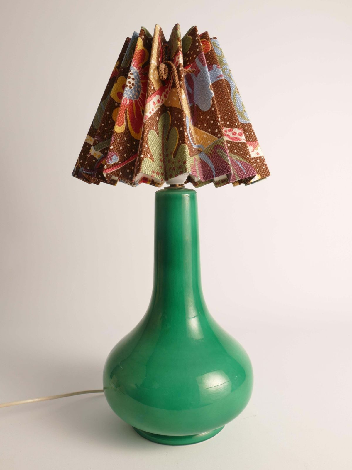 Mid Century Modern Emerald Green Casa Pupo Of London Table Lamp, 1960's photo furniture