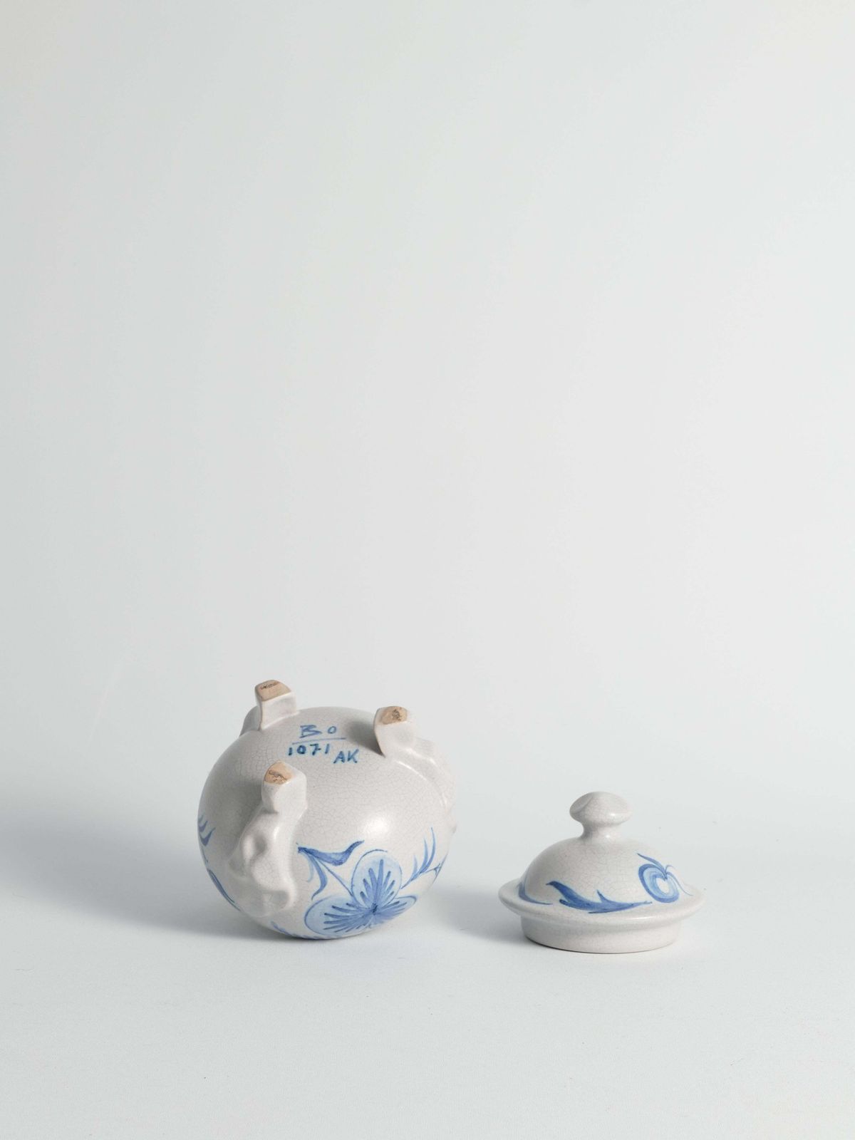 Swedish Grace French Blue Floral Decor Bonbonniere By Allan Eberling, Bo Fajans photo Home Decor