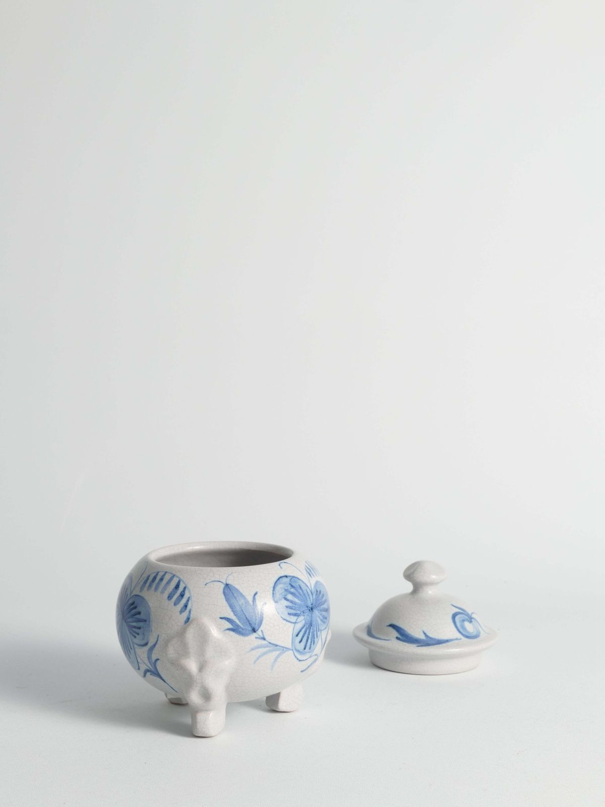 photo for sale Swedish Grace French Blue Floral Decor Bonbonniere By Allan Eberling, Bo Fajans