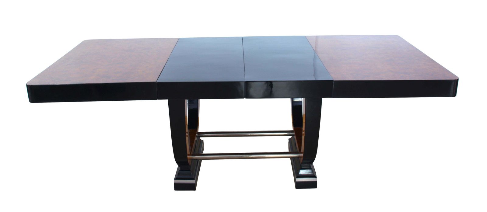 Expandable Art Deco Dining Table, Thuja Roots, Lacquered, France, Circa 1930 photo buy