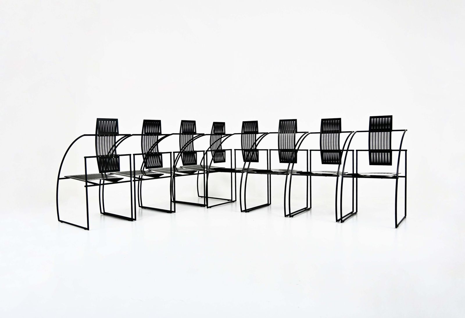 "Quinta" Dining Chairs By Mario Botta For Alias, 1980s, Set Of 8 photo for sale