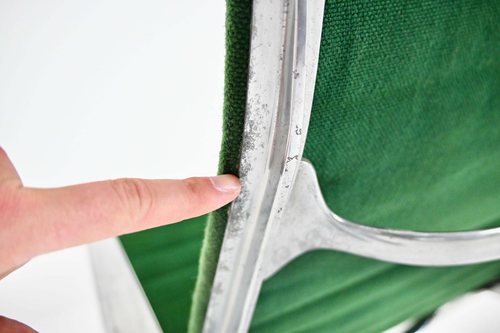 Furniture Green Ea124 Armchair By Charles And Ray Eames For Herman Miller, 1970s photo
