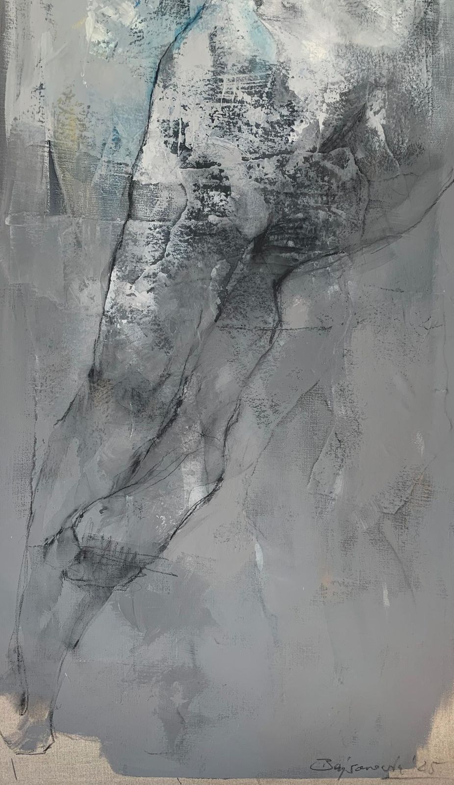 Michał Bajsarowicznude. Figurative And Abstract Acrylic Painting, Body, Polish Artist2025 photo Art