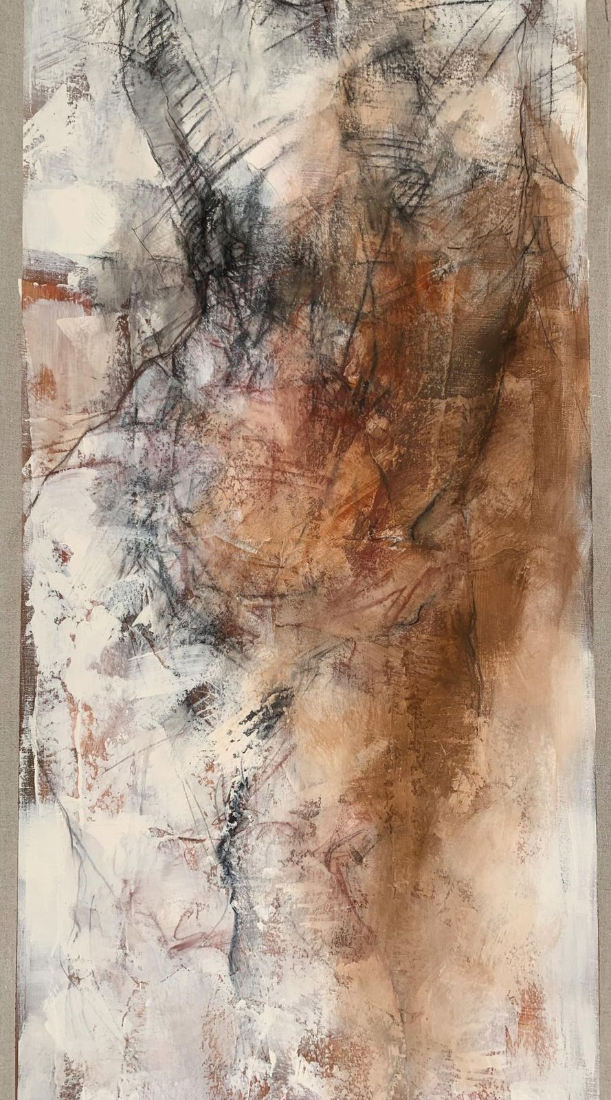 Michał Bajsarowicznude. Figurative And Abstract Acrylic Painting, Body, Polish Artist2025 photo Art