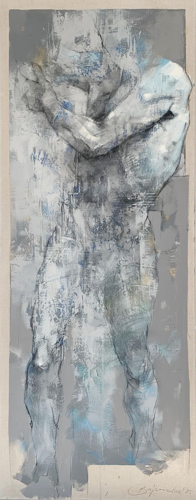 Michał Bajsarowicznude. Figurative And Abstract Acrylic Painting, Body, Polish Artist2025