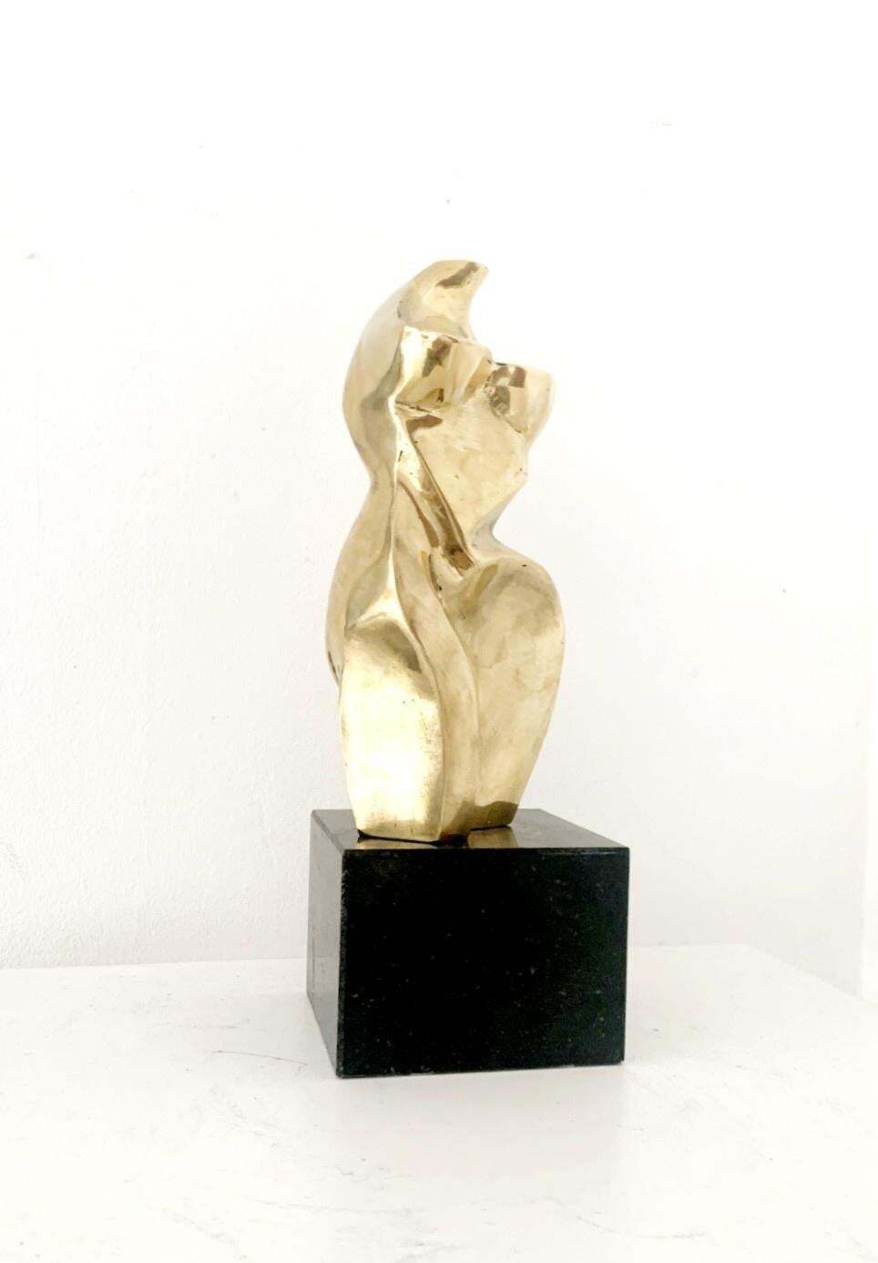 Ryszard Piotrowskinude   21st Century, Contemporary Brass Figurative Sculpture, Polish Art2023 photo furniture