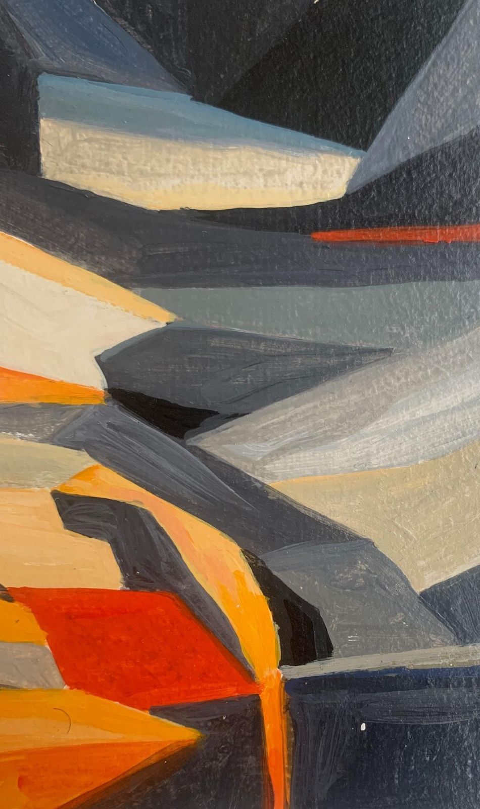 Sergiusz Powałkawielki Furkotny Staw. Abstract Landscape, Acrylic Painting, Tatra Mountains2021 photo 172.0