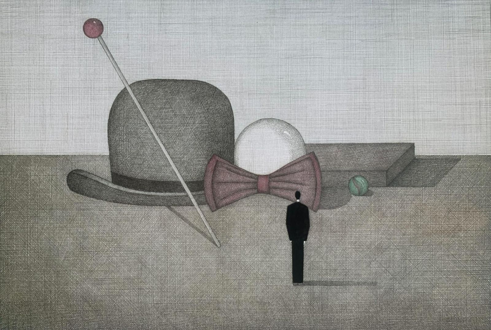 Joanna Wiszniewska Domanskaa Magician. Figurative Print, Symbolic Surrealism, Polish Art2024