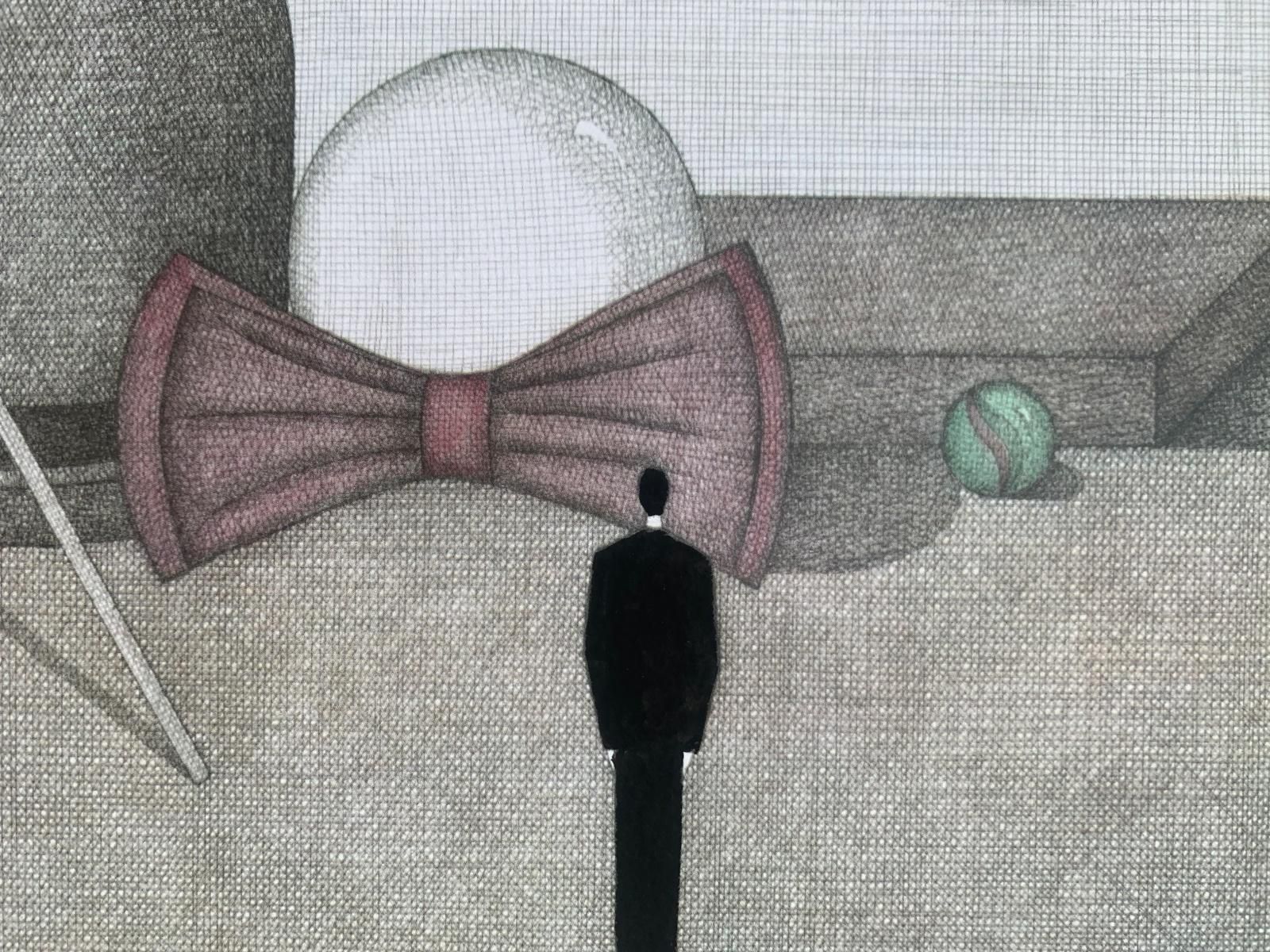 Joanna Wiszniewska Domanskaa Magician. Figurative Print, Symbolic Surrealism, Polish Art2024 photo Art