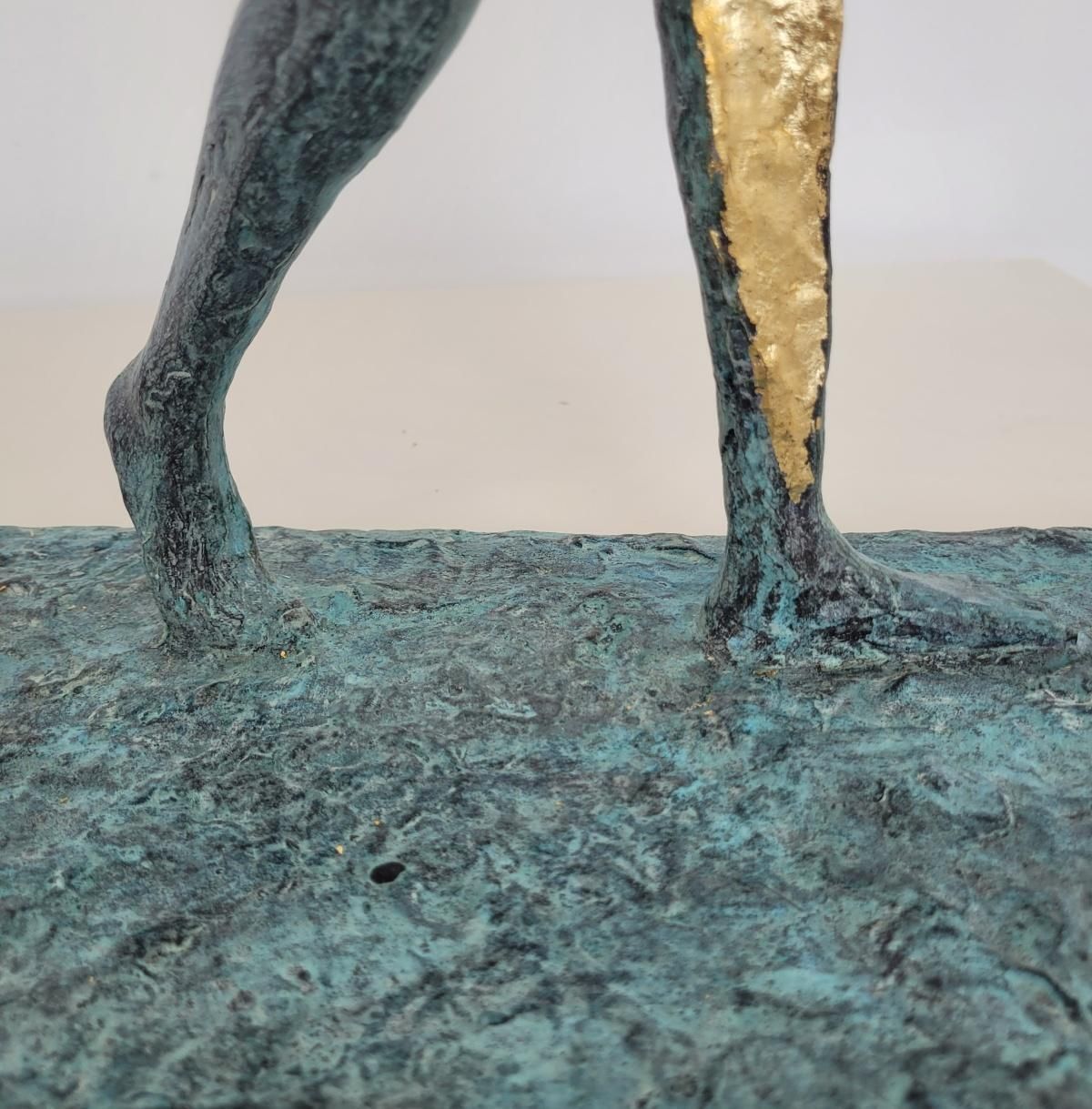 photo buy Antonio Giancaterinoa Walking Girl. Contemporary Bronze Sculpture, Limited Edition, Italian Artistca. 2020