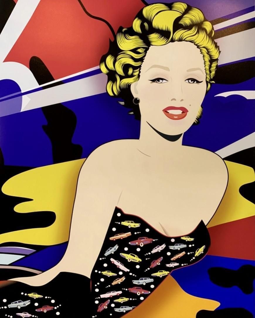 Danuta Dąbrowska Siemaszkiewiczmonroe. Contemporary Figurative Print, Iconic, Pop Art, Polish Artist2021