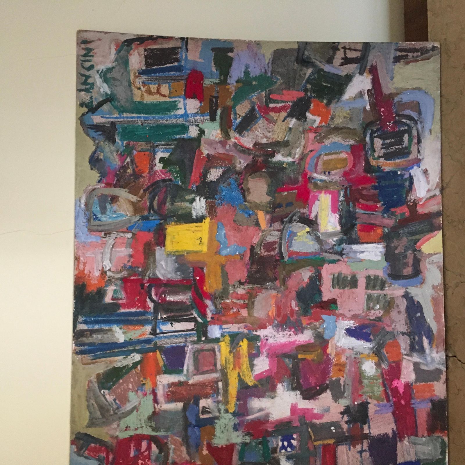 photo buy 1960 Italy Abstract Painting By Ermete Lancini