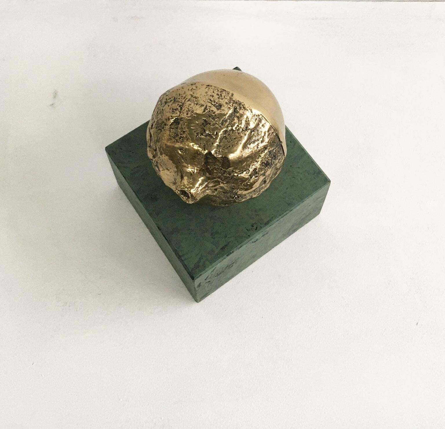 1986 Italy Bronze Sculpture Patrizia Guerresi Melograno Pomegranate photo vinterior