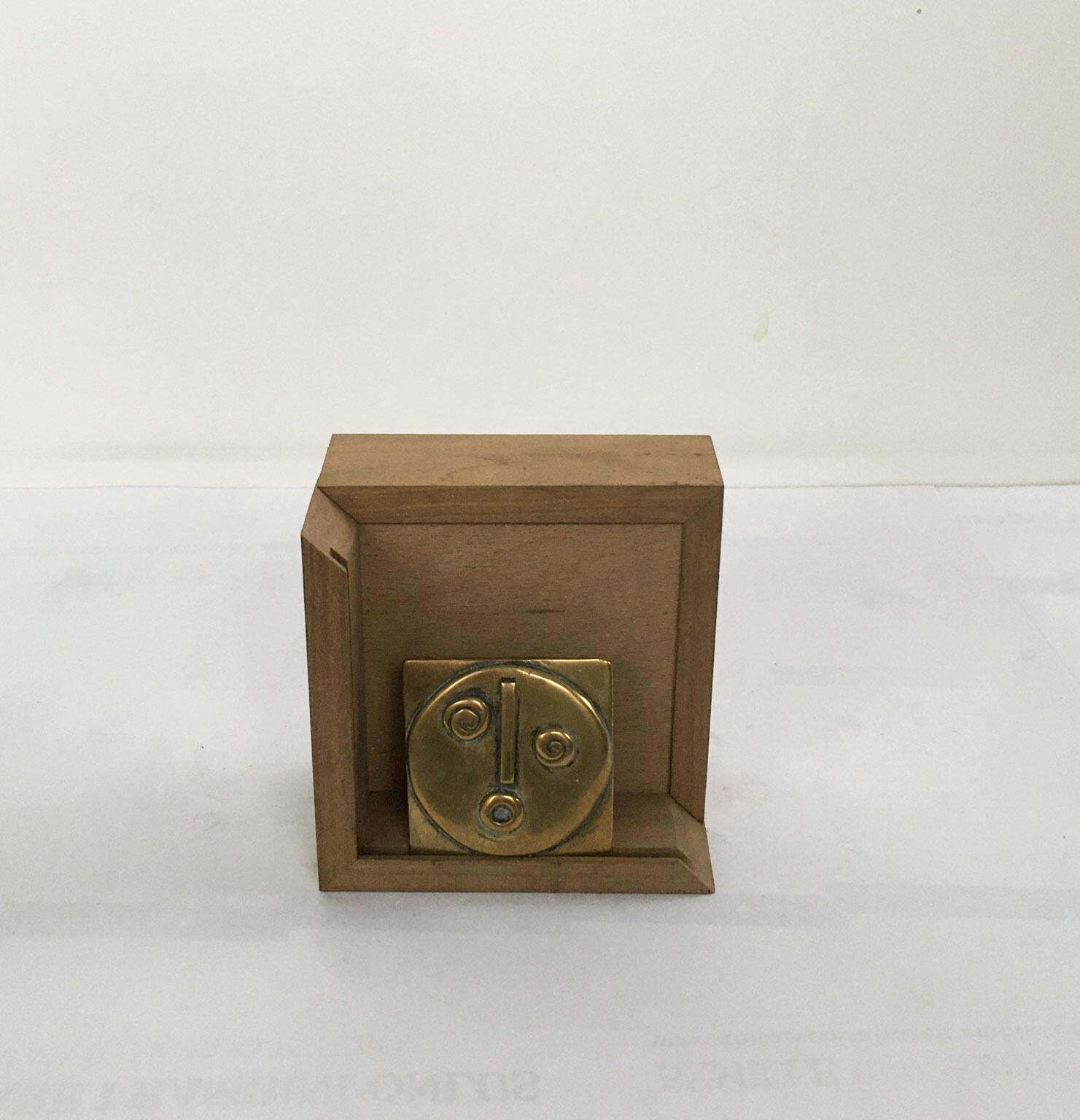 1980 Italy Abstract Bronze Sculpture By Mirella Forlivesi Stupore photo vinterior